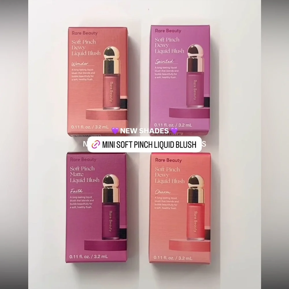 NWT Rare Beauty NEW Soft Pinch Liquid Blush Mini Set